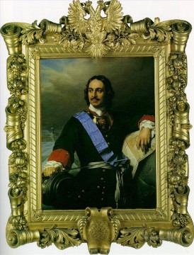 ロシアのピョートル大帝 1838 ヒポリット・ドラローシュ Oil Paintings
